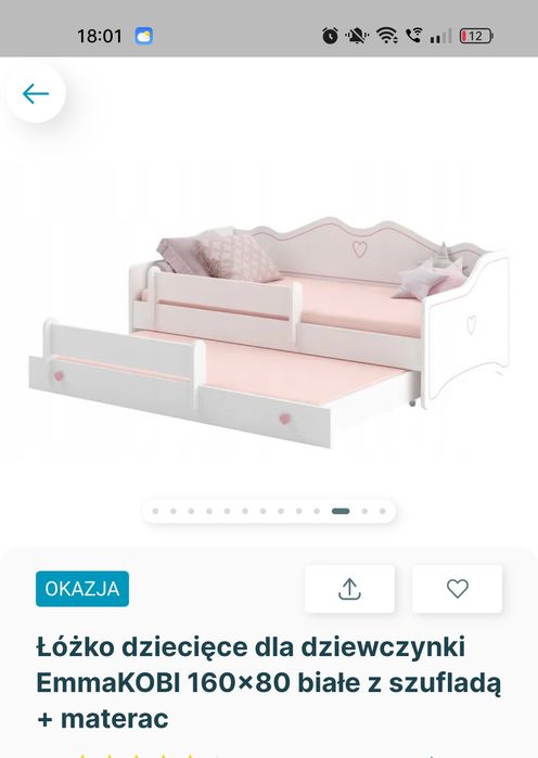 Łóżko dziecięce sprzedam