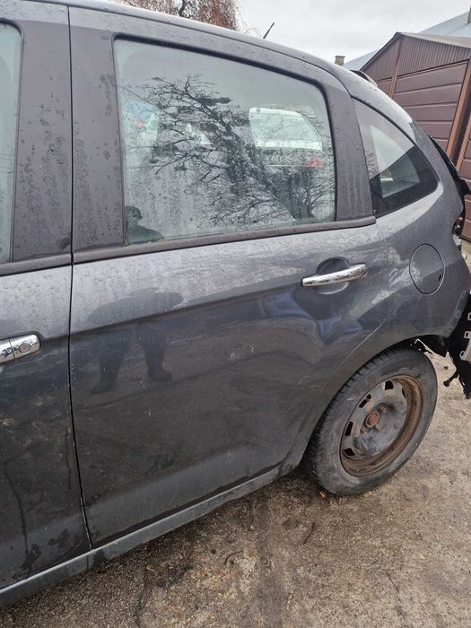 citroen C3 II 09-16 drzwi lewy tył lewe tylne KTP