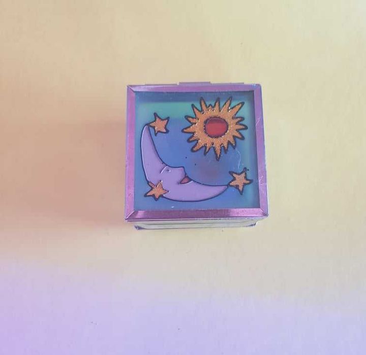 Guarda joias em cristal sol e lua