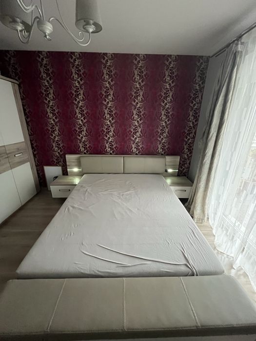 Łóżko z oświetleniem i szafkami nocnymi Rondino 160x200