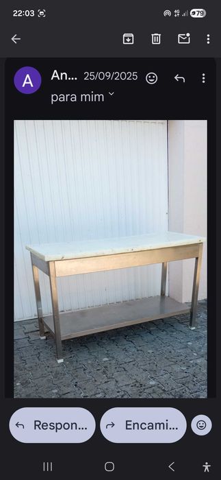 Bancada de inox com placa de polietileno