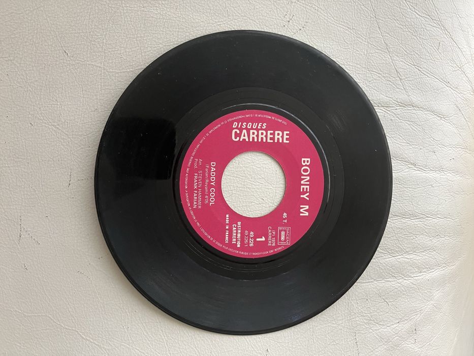 Vinil 45 rpm Boney M. Single.