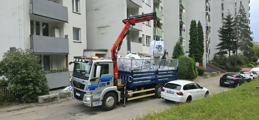 BIG-BAG worek kontener wywóz gruz meble odpady budowlane śmieci remont