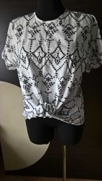 Bluzka nietoperz Warehouse wiązana na dole-rozmiar 14,42,XL