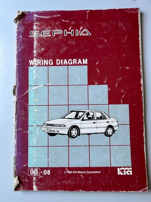Kia Sephia 1993 - Schemat instalacji elektrycznej