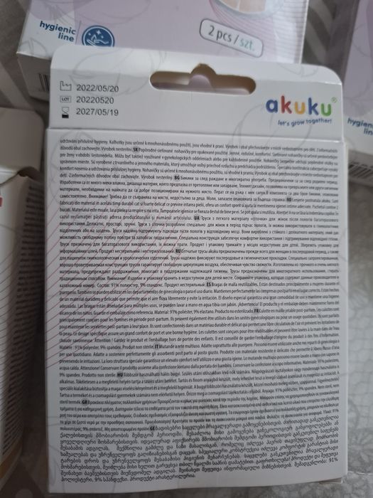 Majtki poporodowe 5 paczek +gratis