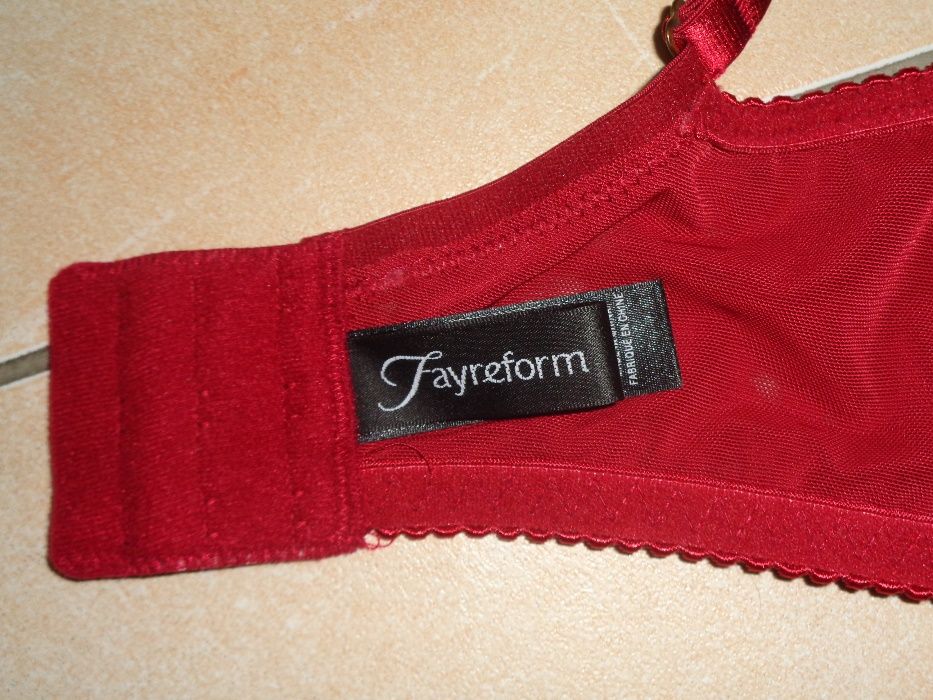 FAYREFORM oryginalny śliczny bordowy NOWY biustonosz 34E 75E
