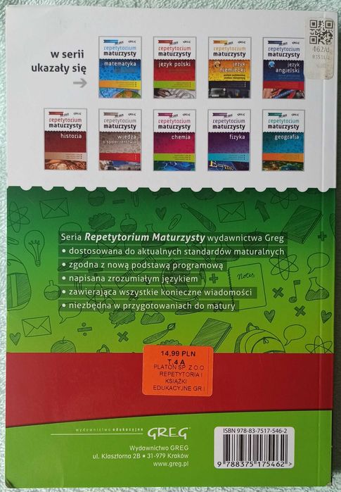 Repetytorium maturzysty Biologia Greg