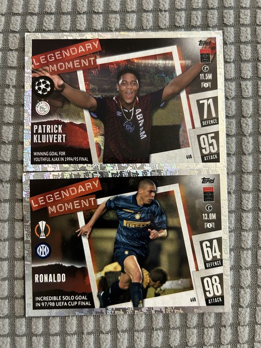 Cartas de coleção Match Attax Raras