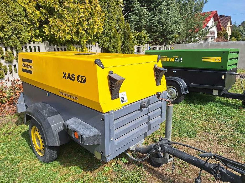 Sprężarka , Kompresor Irmair5.5 =Atlas Copco XAS97 5,3m3 2009 z Osuszaczem Deutz