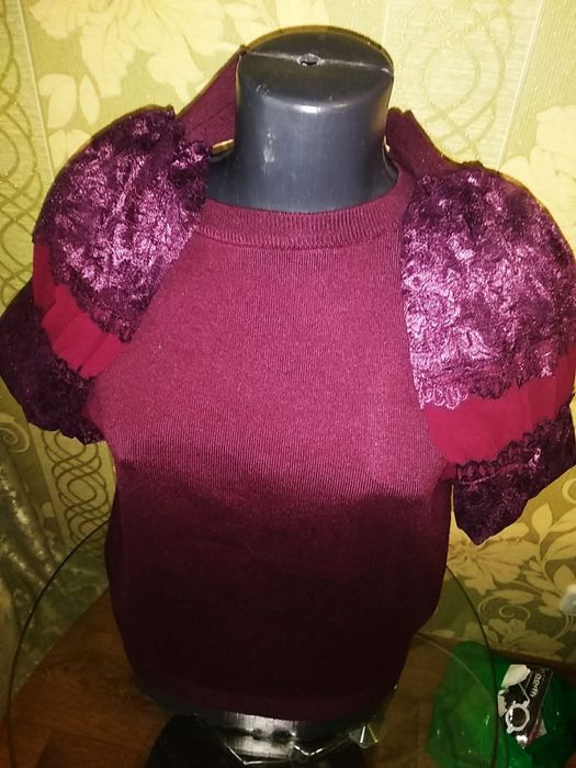 Бордовый реглан размер М
