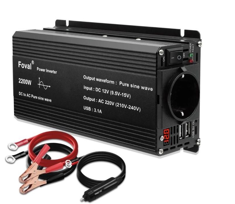 Зарядка, інвертор, инвертор 1600-3000Вт 12/220В Tataliken чистий синус