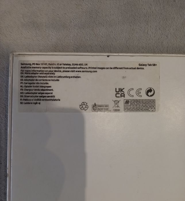 Планшет Samsung Galaxy Tab S8+ Plus 8/256 ГБ Wi-Fi (SM-X800) graphite,