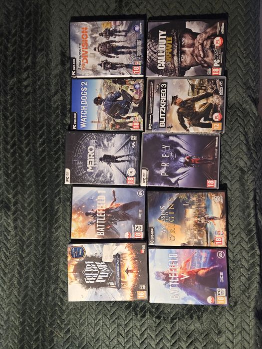 Gry na PC  mix 10 sztuk