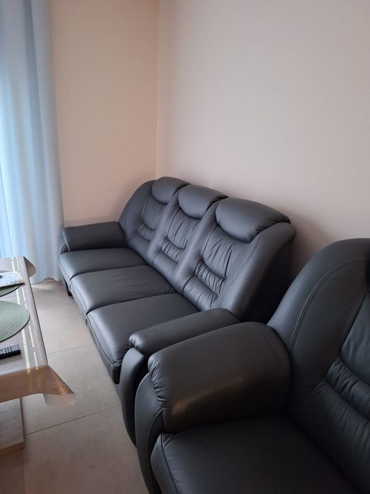 Skórzany komplet wypoczynkowy