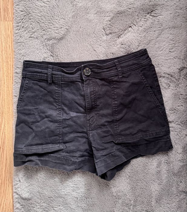 Spodenki h&m L granatowe bawełna 98%