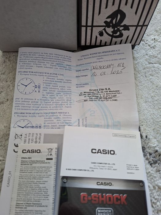 Casio G-shock DW-6900NNJ-1ER.Nowy