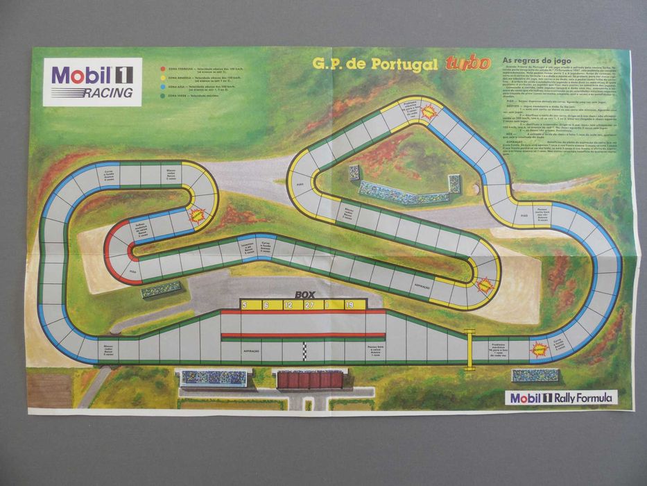 Poster Tabuleiro de Jogo GP Portugal Formula 1 Turbo