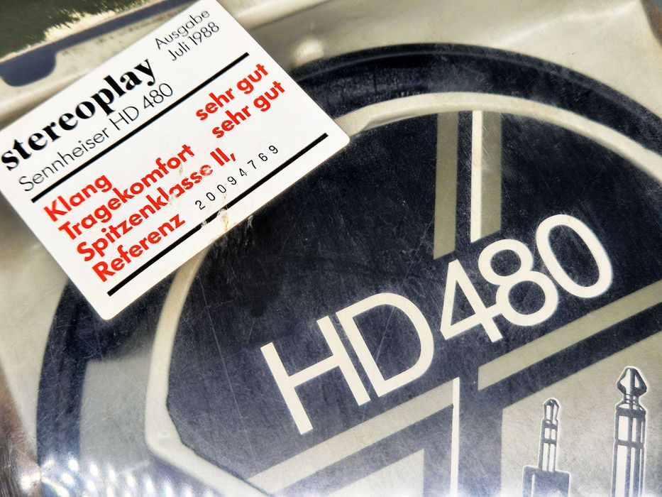 Słuchawki kolekcjonerskie SENNHEISER HD-480 Germany lata'80 Nowe pady
