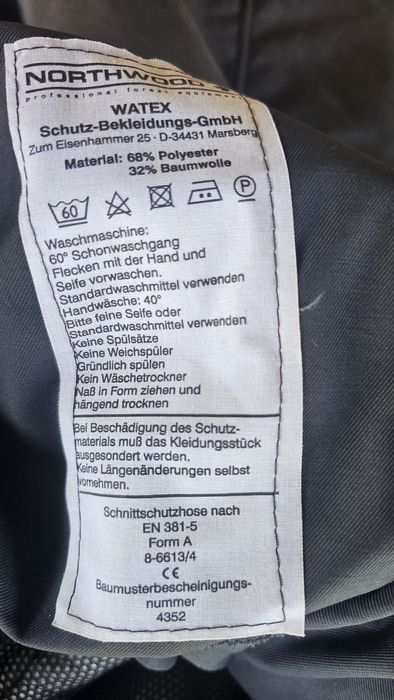 Calças protecção motosserrista