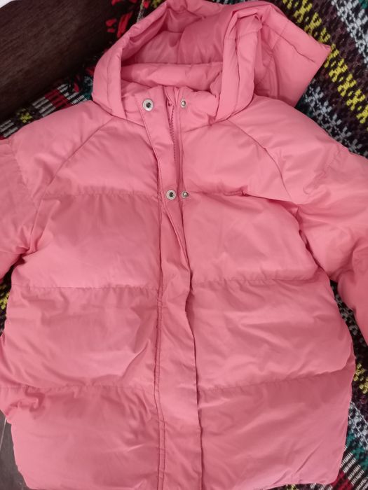 Casaco quente rosa