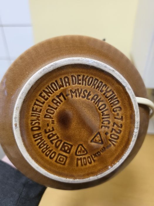 Lampa stołowa z okresu PRL
