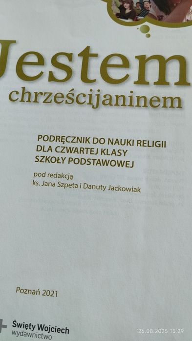 Jestem chrześcijaninem 4 Podręcznik