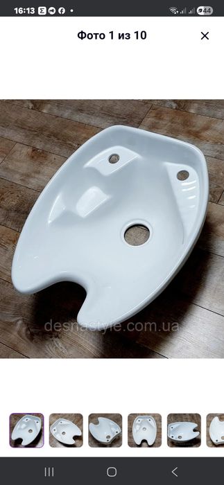 Керамічна  раковинуа для перукарської  мийки