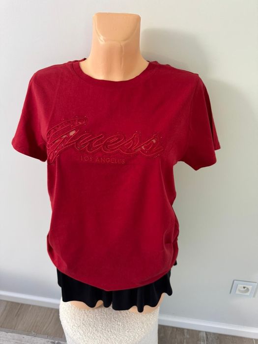 Nowa koszulka T-shirt damski GUESS czerwona M