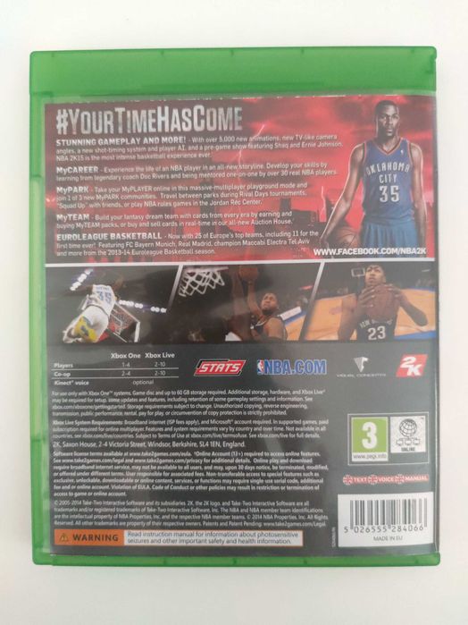 NBA 2K15 | Xbox One | 2K 15 | RF | PORTES GRÁTIS | Desconto Disponível