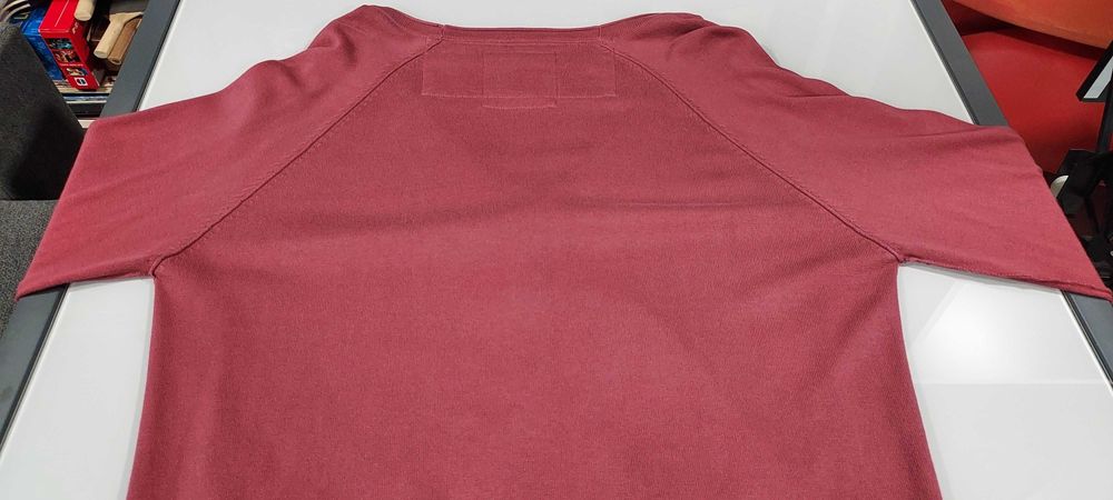 Casaco informal de cor bordeaux para homem