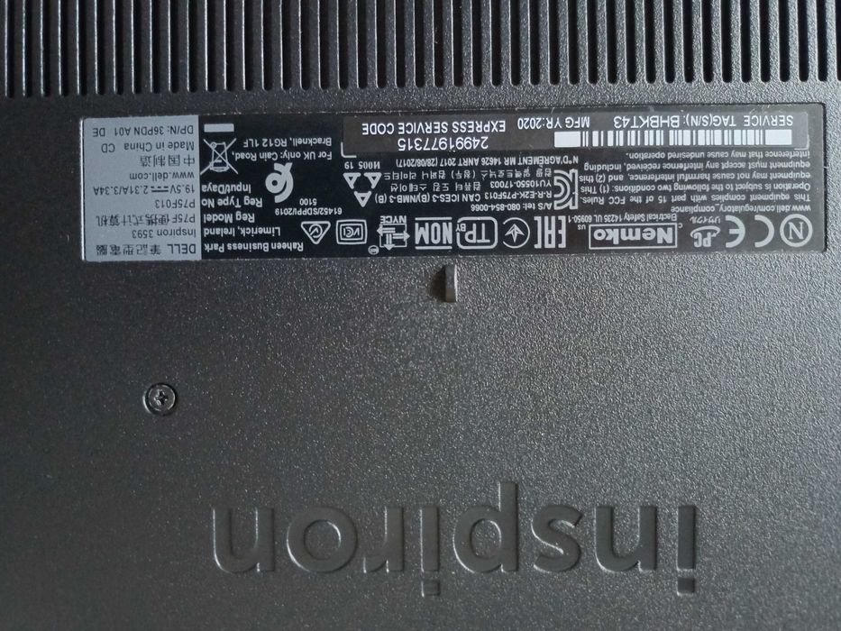 Laptop Dell Inspiron 3593 -2195 15,6"