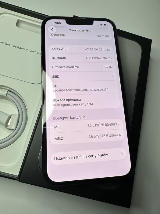 iPhone 13 PRO 128GB | 100% Kondycji | Piękna!