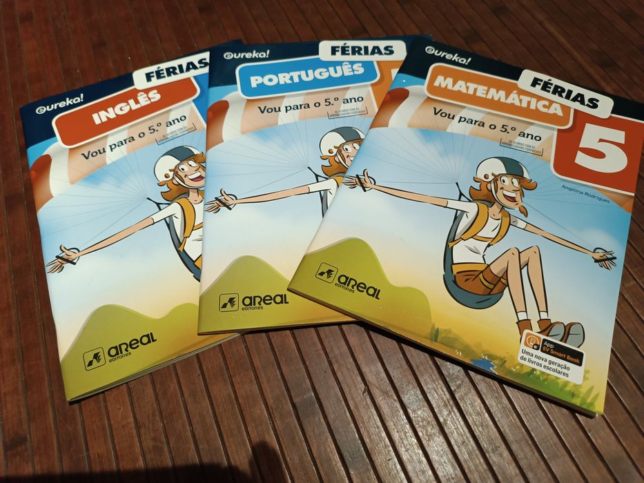 5° ano cadernos de apoio Eureka! Matemática, português ,inglês