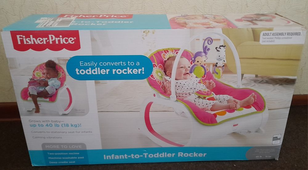Детское Кресло-Шезлонг FISHER-PRICE Цветочное конфети