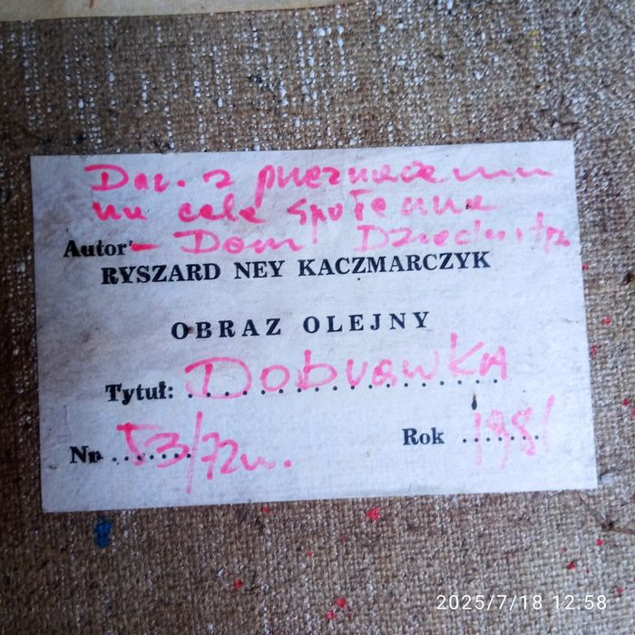 Obraz Ryszarda Kaczmarczyka