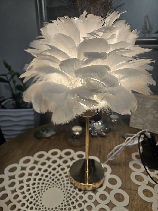 Lampa stołowa #viral #pióra nowa