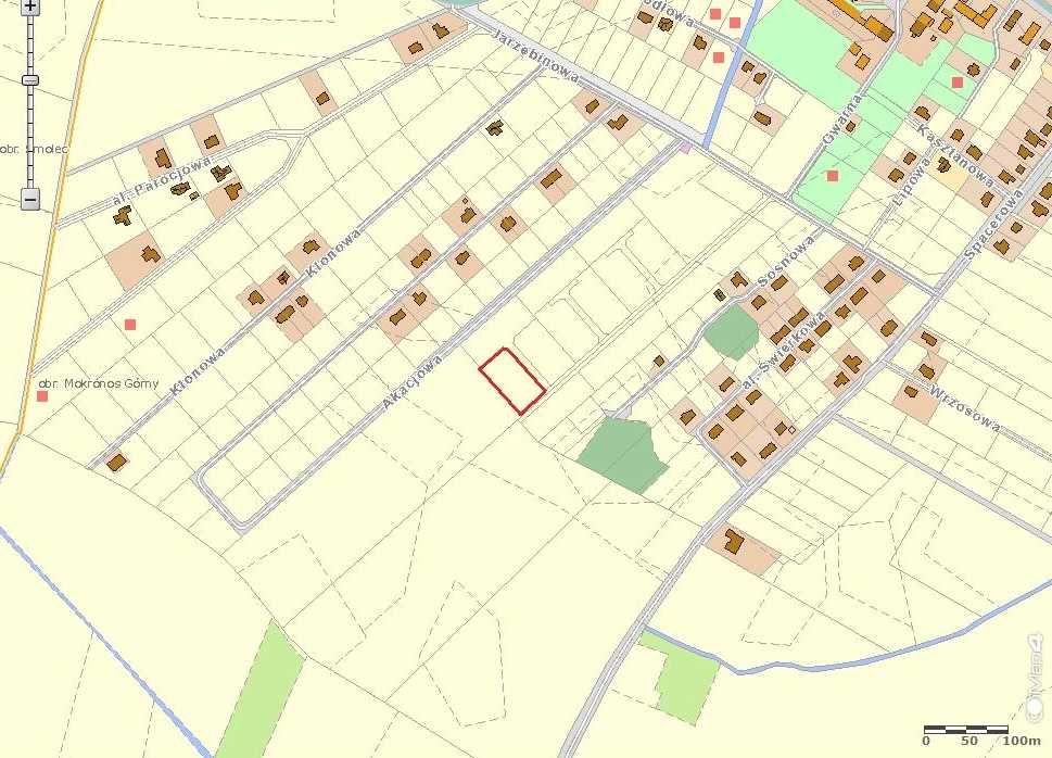 Działka siedliskowa Mokronos Górny k/Wrocławia 3022 m2