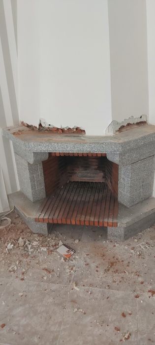 Lareira Completa Pedras Granito (Pedras Salgadas)