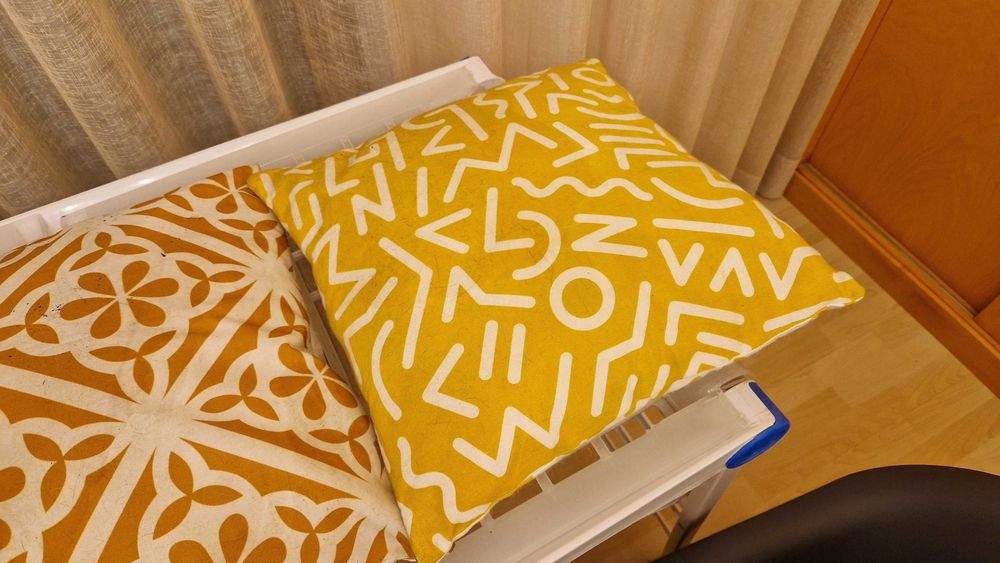 Conjunto 3 almofadas estampadas dupla face, 35 cm x 35 cm
