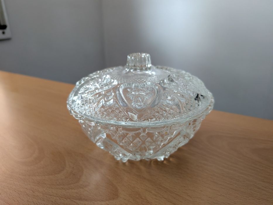 Taça de vidro, decoração