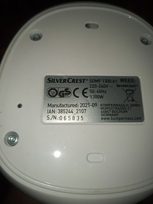 Parownica do ubrań SilverCrest SDMF1300a1