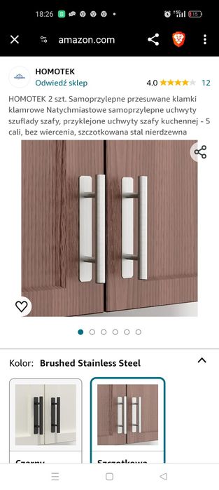 Uchwyty do drzwiczek kuchennych