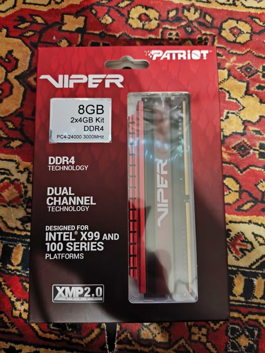 Pamięć RAM DDR4 Patriot Viper 8GB (2x4GB) 3000MHz CL16