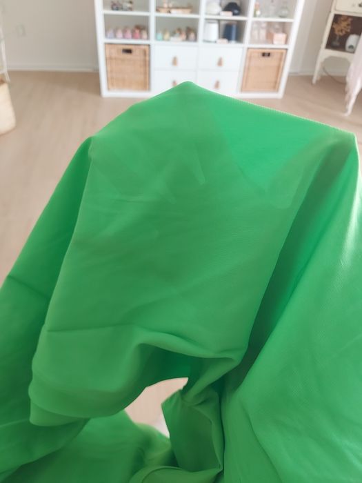 Calça verde fluorescente