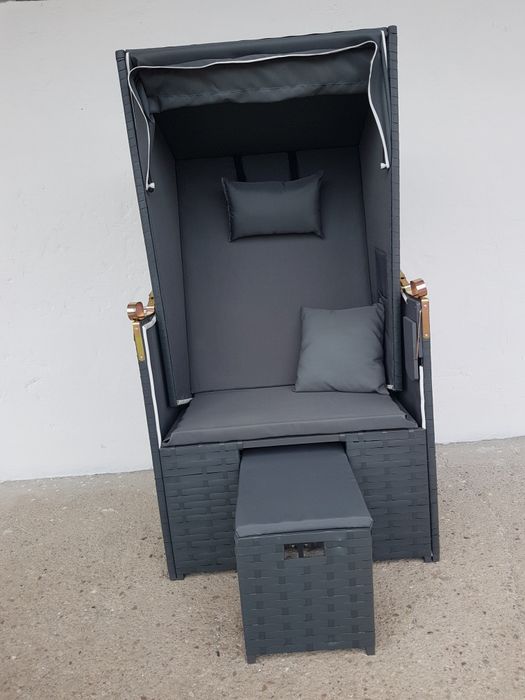 Kosz plazowy, ogrodowy 1osobowy idealny na balkon! Lezak rozkladany.