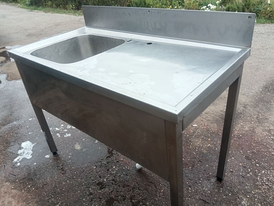 Bancada em inox com pio