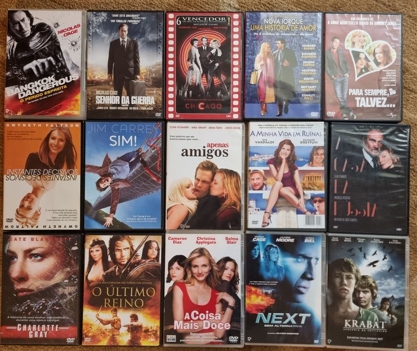 Filmes DVD todos por 5 euros