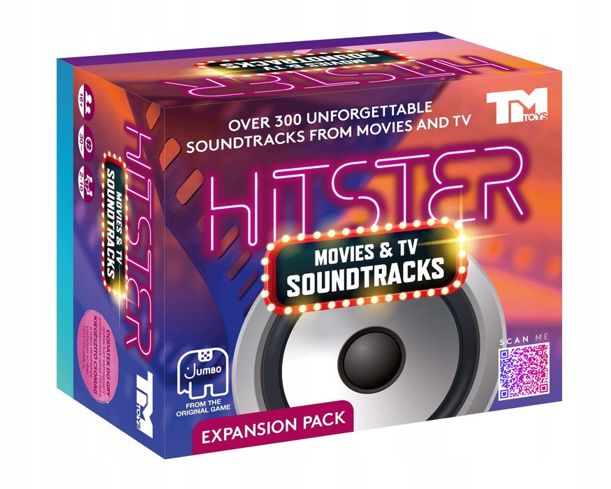 Hitster Muzyka Filmowa - Nowość. TM Toys