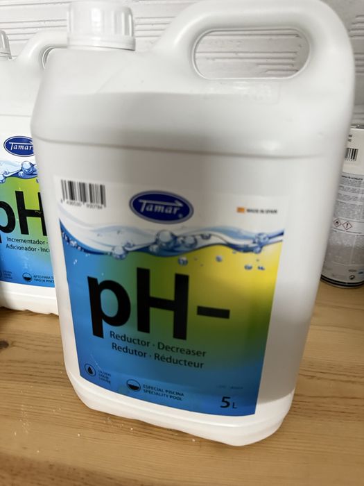 Produtos para Piscina/Jacuzzi (Ph+, Ph+ granulado e Ph-)